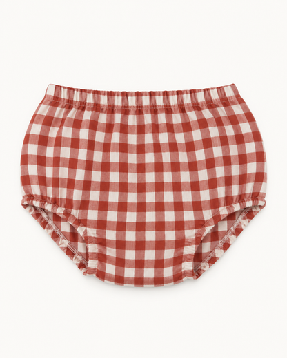 Braguita de bebé vichy rojo