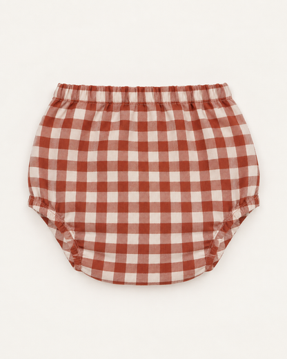 Braguita de bebé vichy rojo