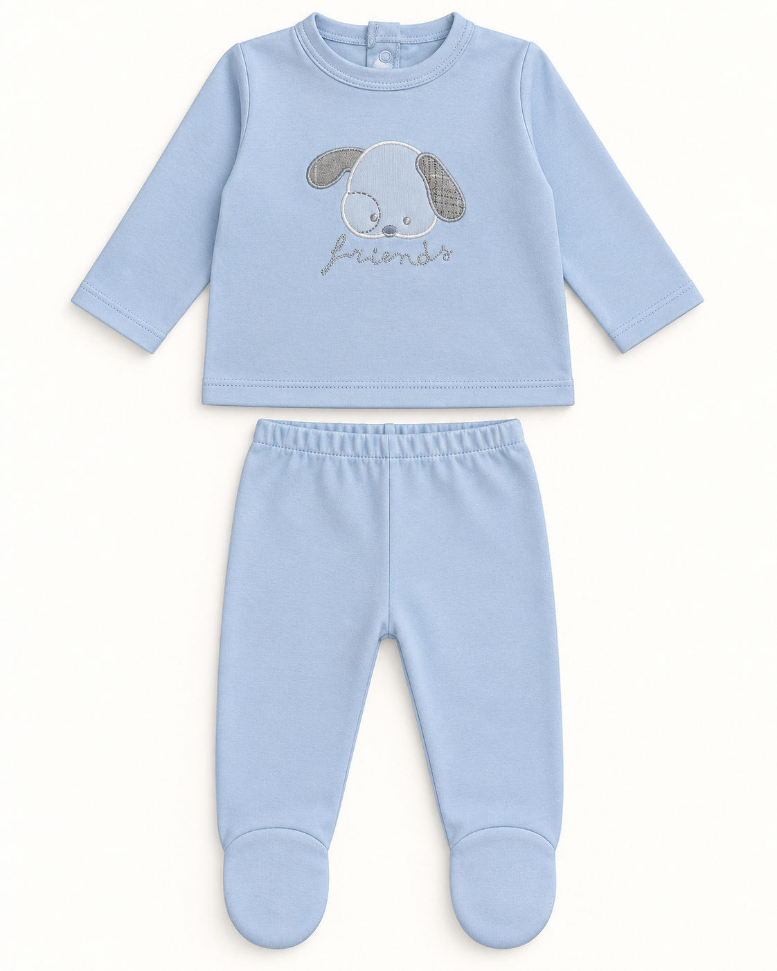 Conjunto de bebé Perrito azul